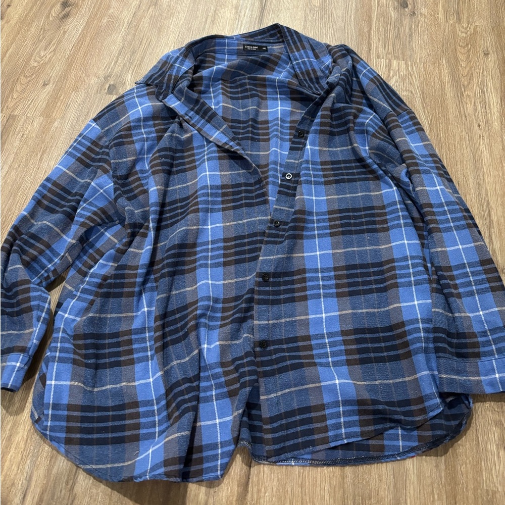 4XL Women’s flannel button up